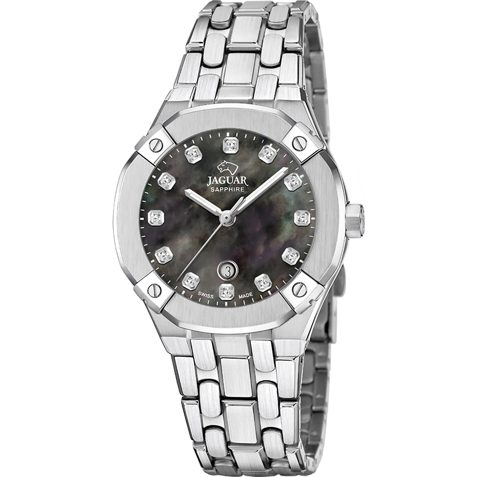 Relógio de mulher jaguar swiss made diplomatic j1016/7_PRODUCT