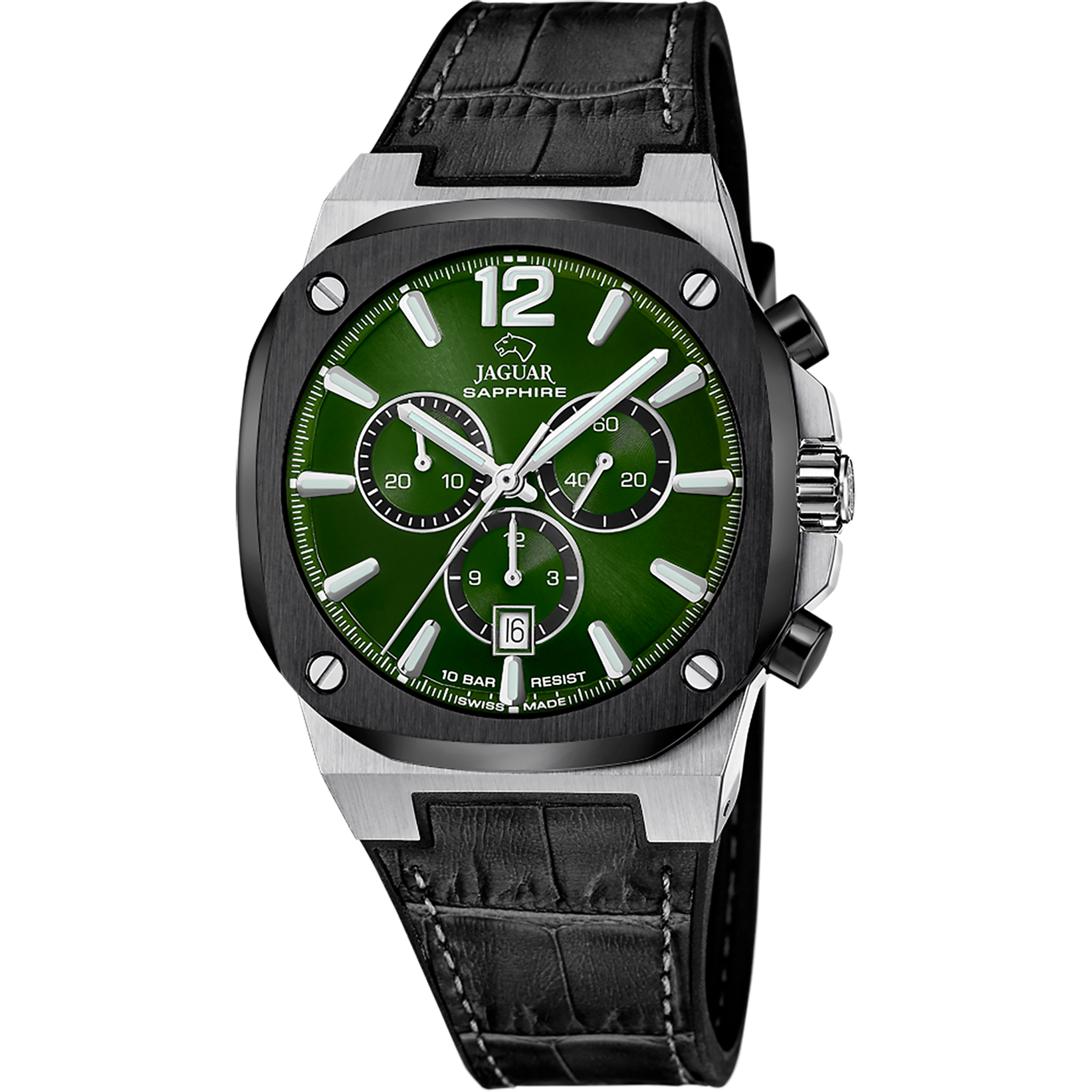 Relógio jaguar swiss made j1026/5 verde homem_PRODUCT