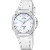 Relógio jaguar swiss made j1032/1 bege pulsera de couro, mulher_PRODUCT