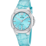 Relógio jaguar swiss made j1032/2 azul pulsera de couro, mulher_PRODUCT