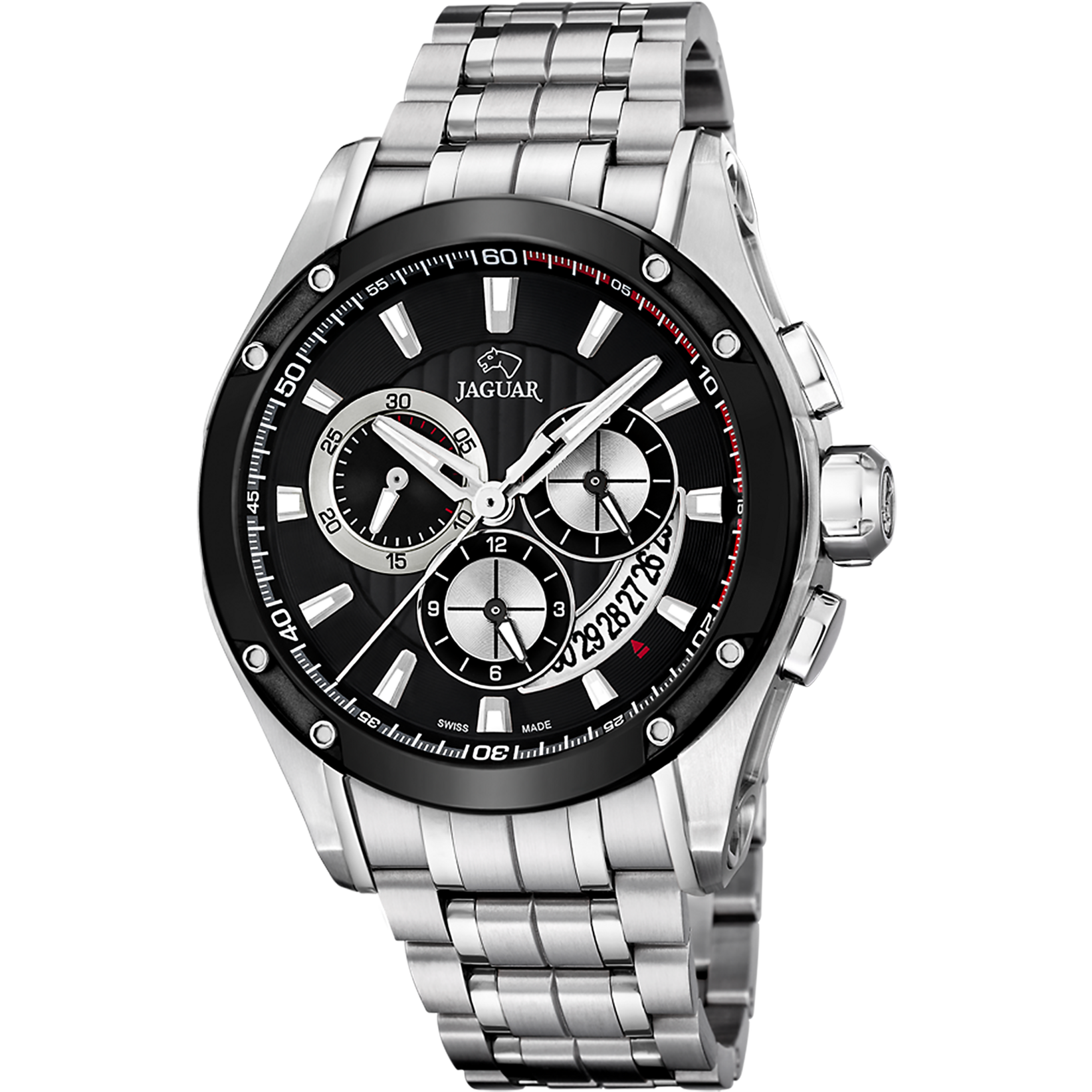 Relógio jaguar swiss made special edition j1034/1 preto pulsera de 316l de aço inoxidável, homem_PRODUCT