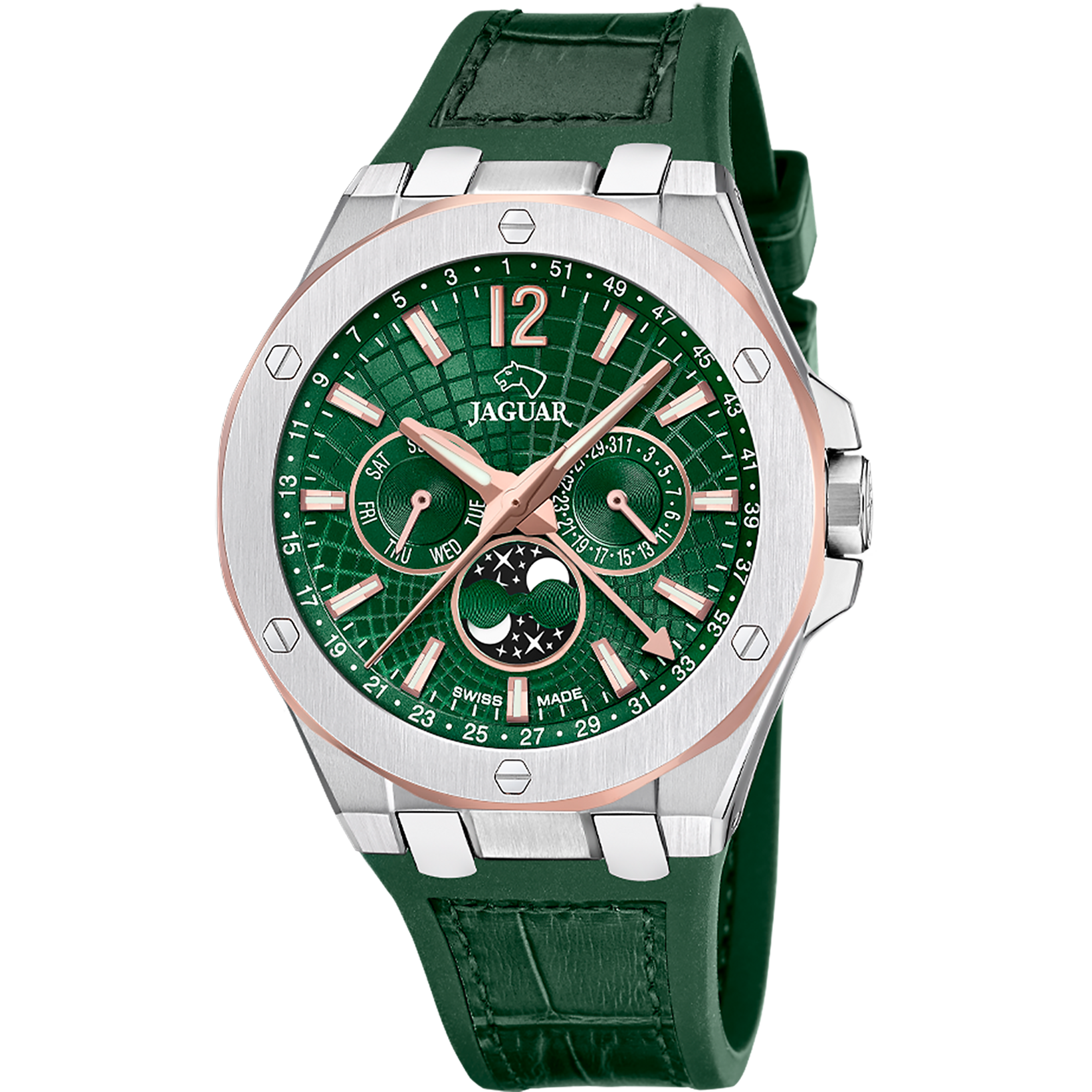 Relógio jaguar swiss made j1040/3 verde homem_PRODUCT