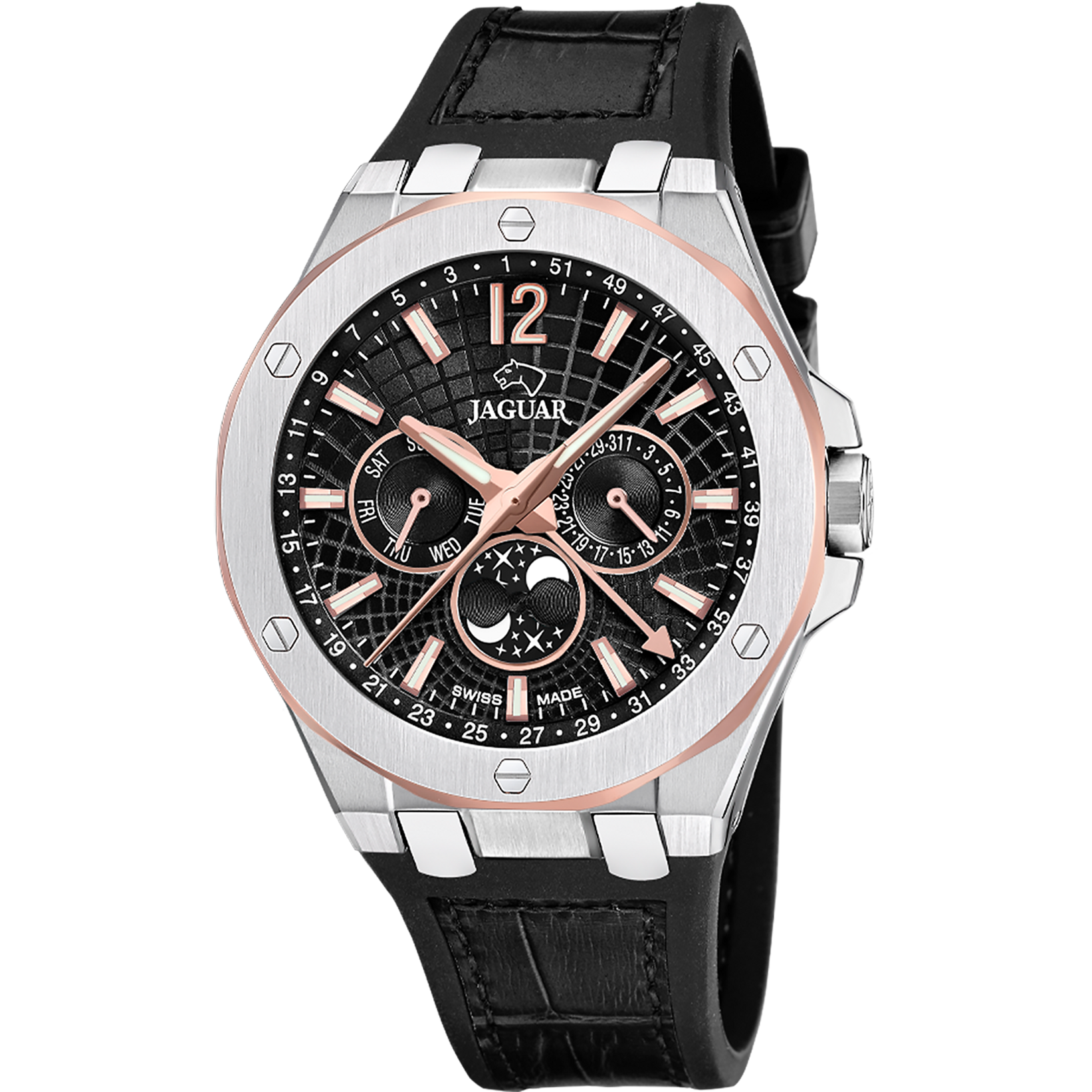 Relógio jaguar swiss made j1040/4 preto homem_PRODUCT