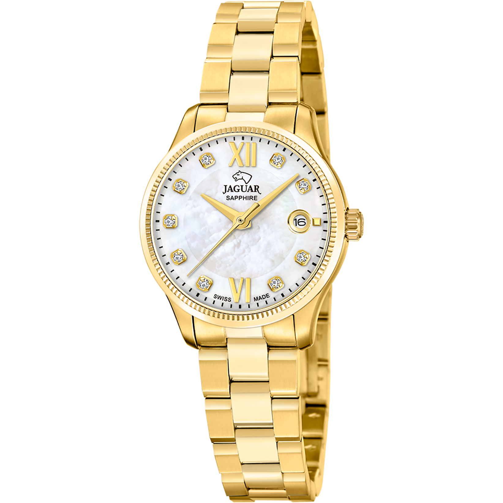 Relógio jaguar swiss made j1047/1 bege mulher_PRODUCT
