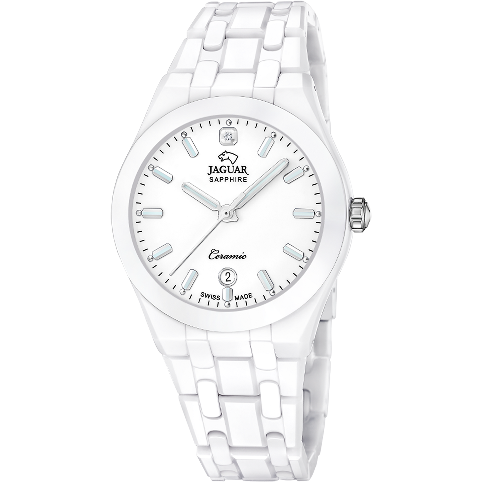 Relógio jaguar swiss made ceramic j1050/1 branco pulsera de cerâmica, mulher_PRODUCT