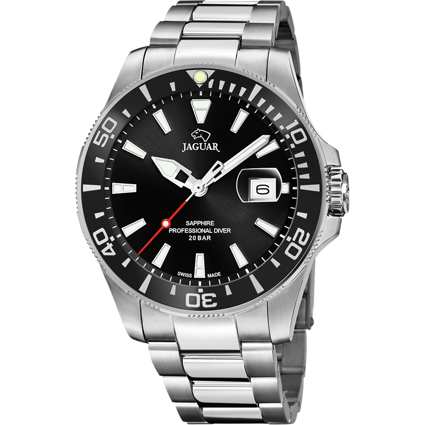 Relógio masculino jaguar pro diver de cor preta j860/d_PRODUCT