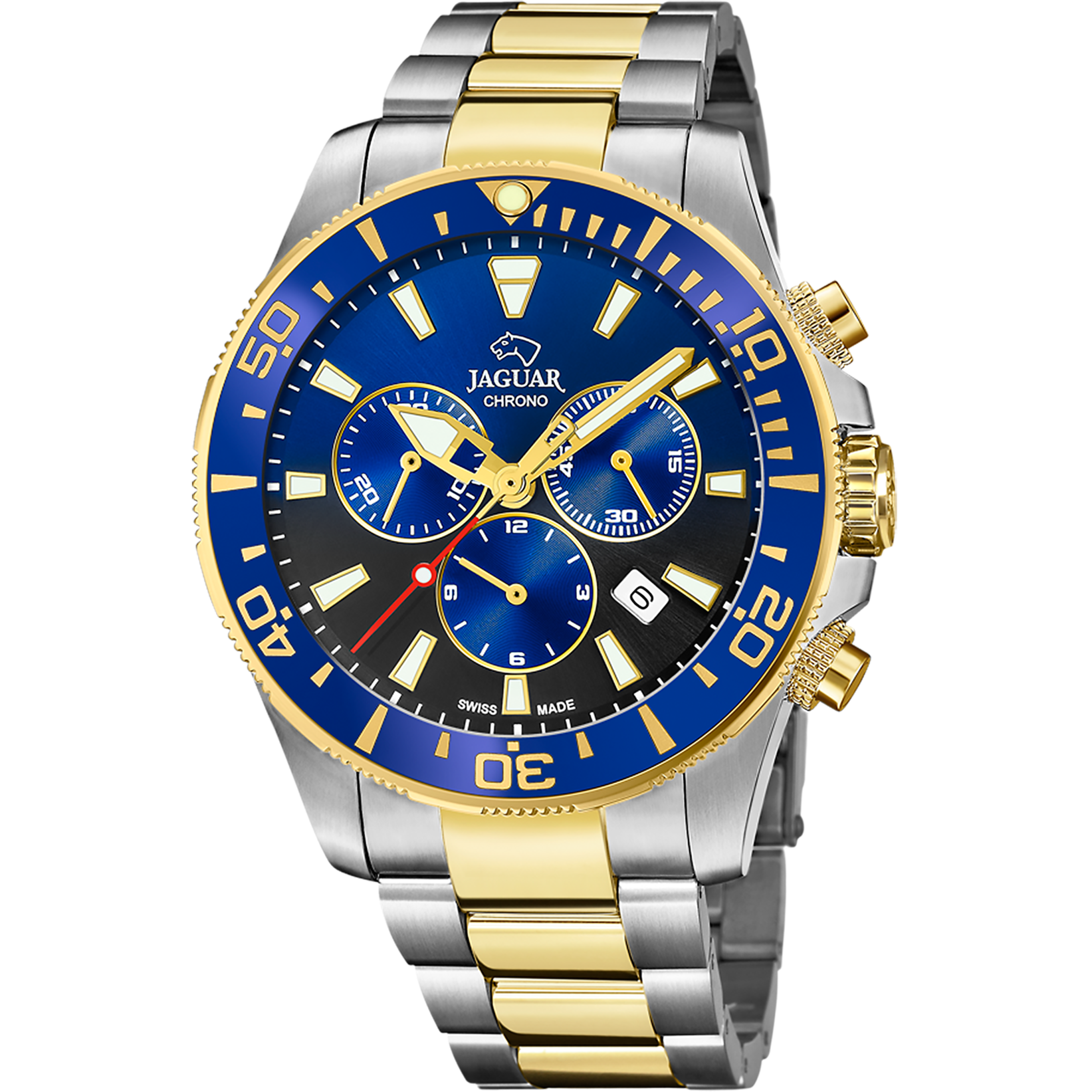 Relógio masculino jaguar executive pionnier de cor preto e azul j862/4_PRODUCT