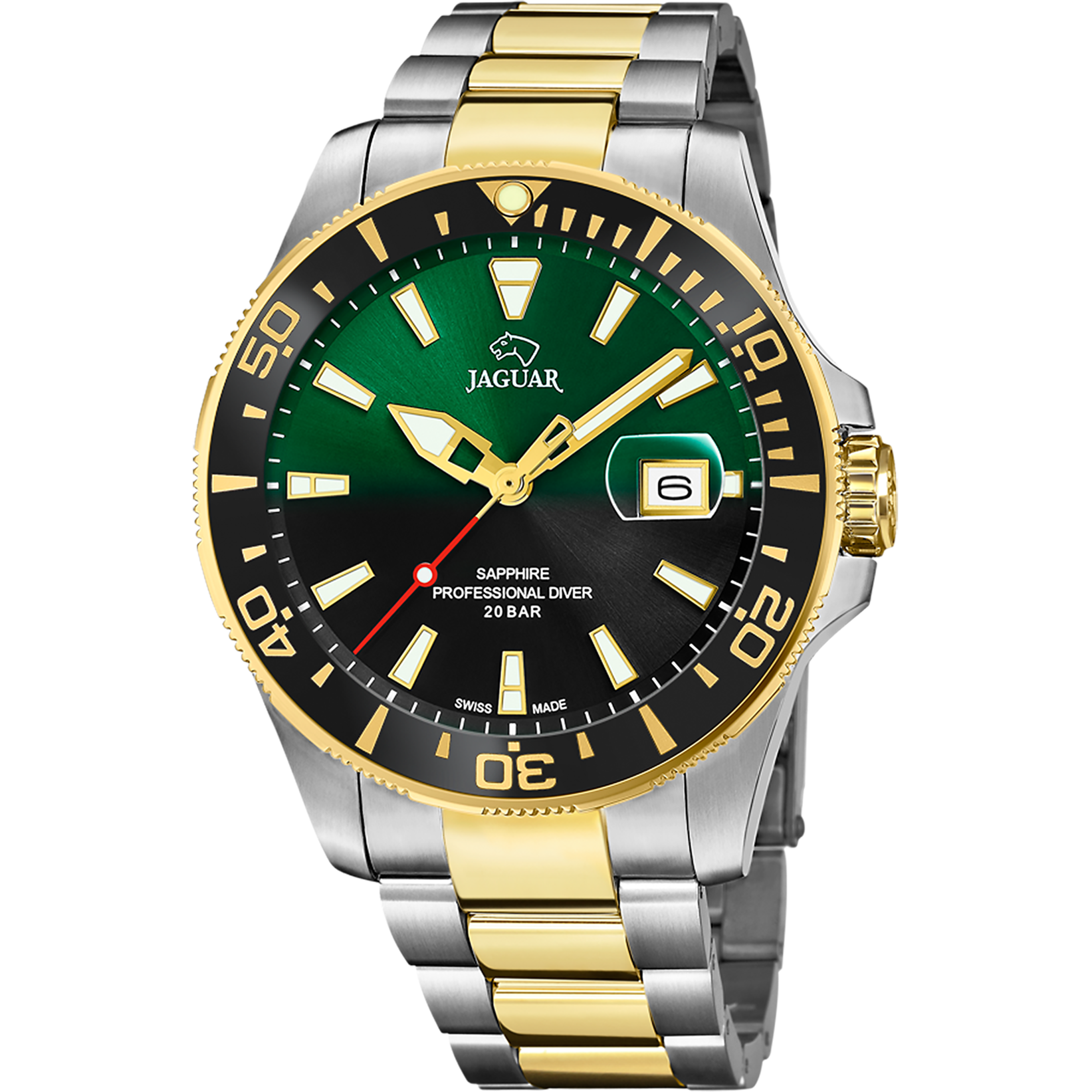 Relógio masculino jaguar pro diver de cor verde j863/4_PRODUCT