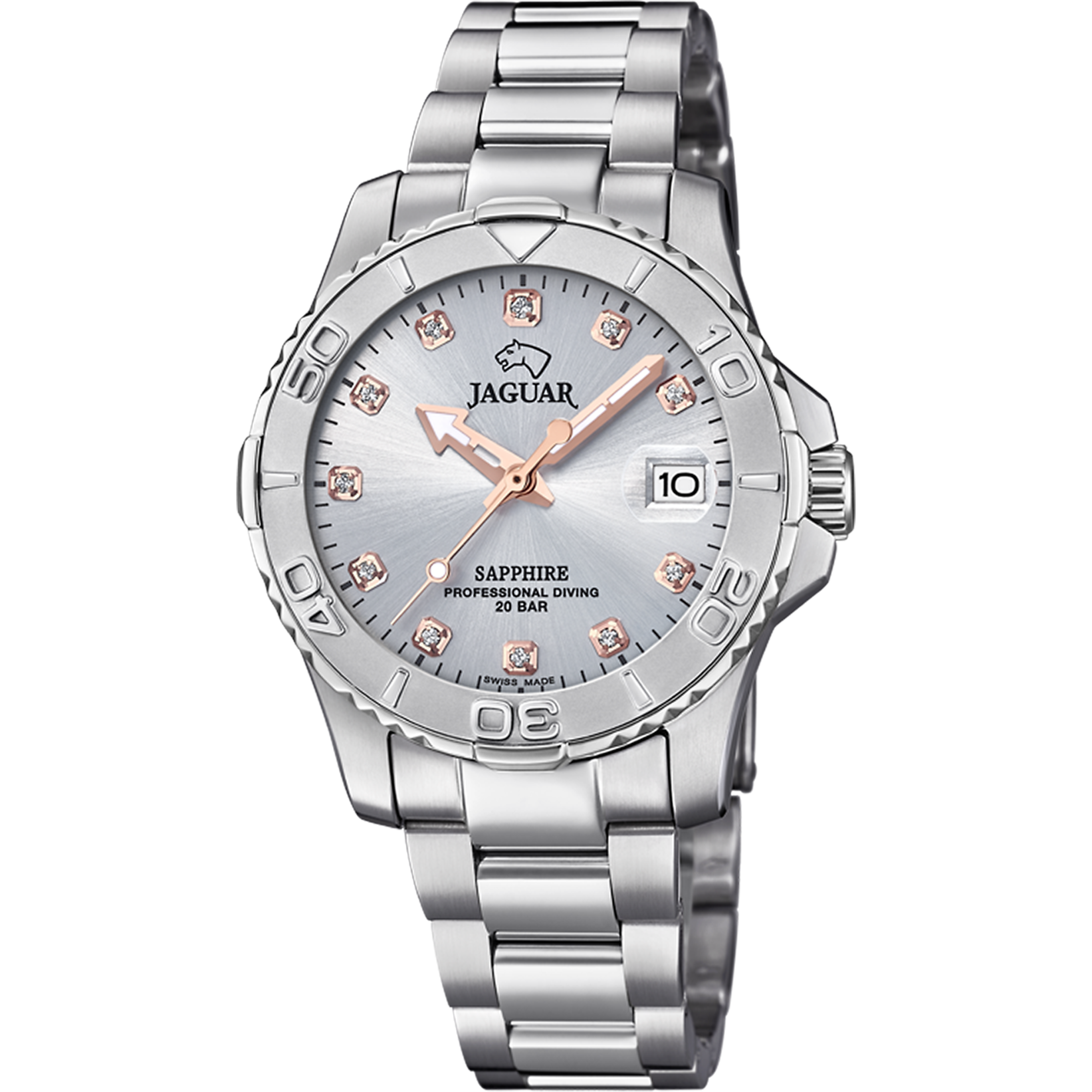 Relógio feminino jaguar couple diver de cor cinza j870/2_PRODUCT