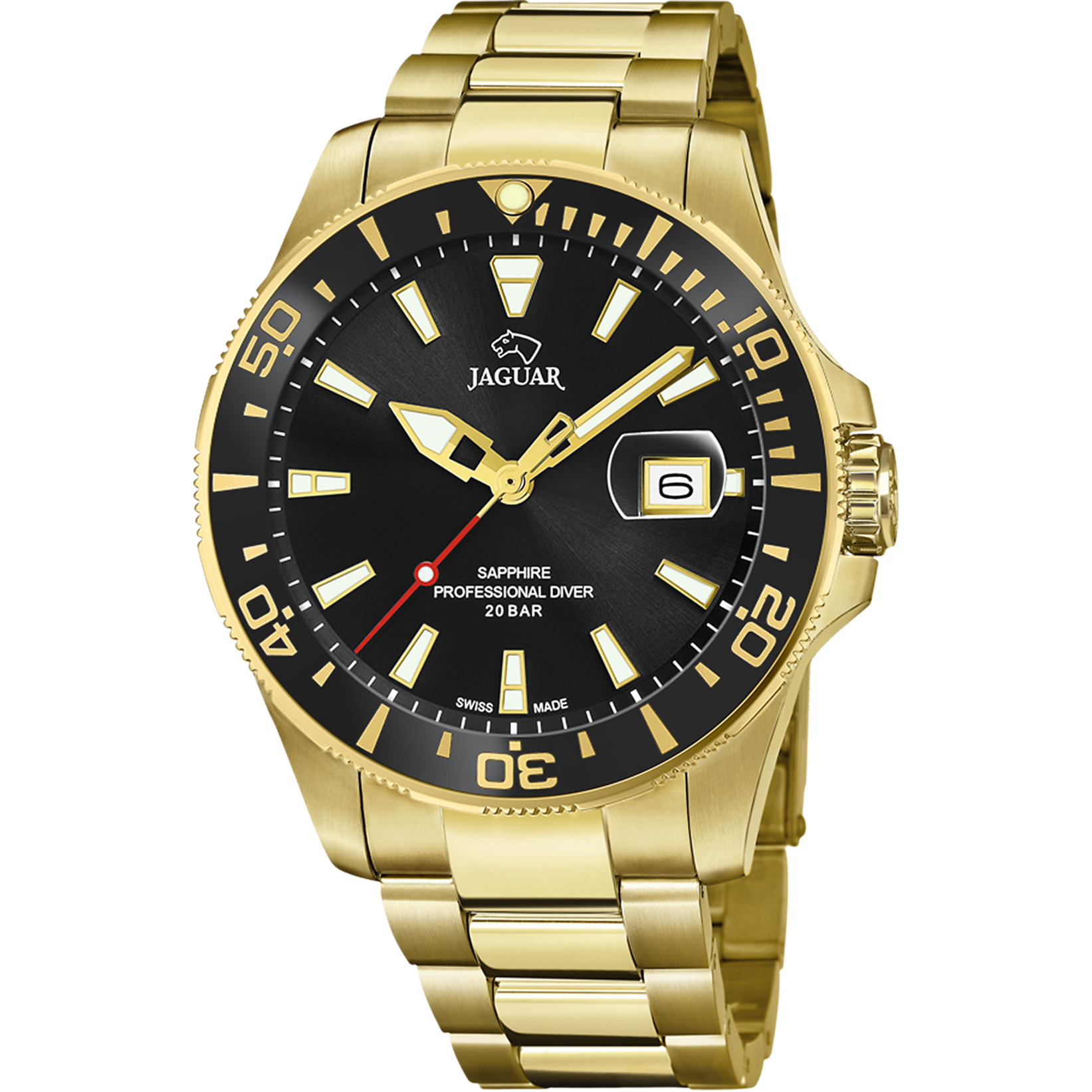 Relógio masculino jaguar pro diver de cor preta j877/3_PRODUCT