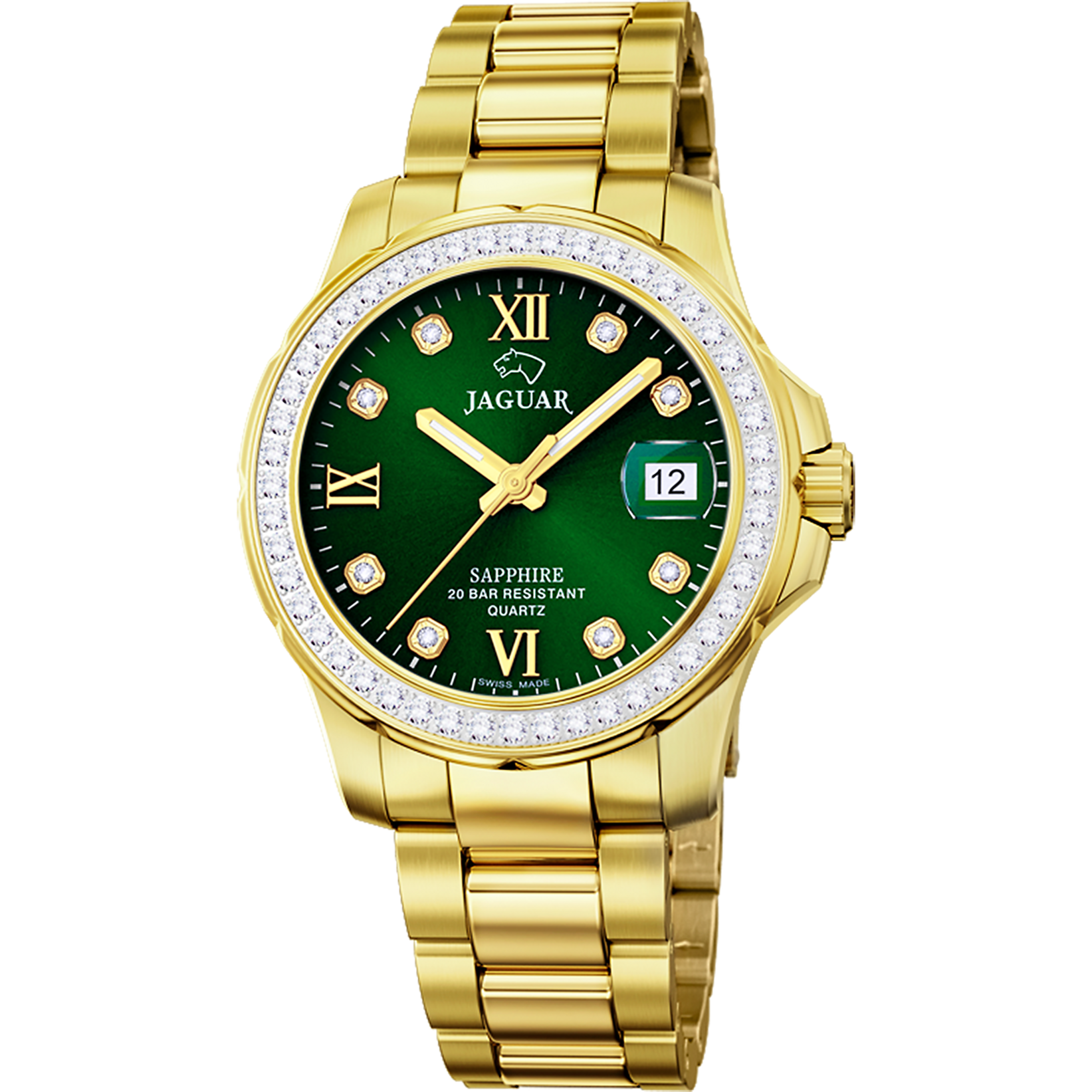 Relógio feminino jaguar executive dame de cor verde j895/2_PRODUCT
