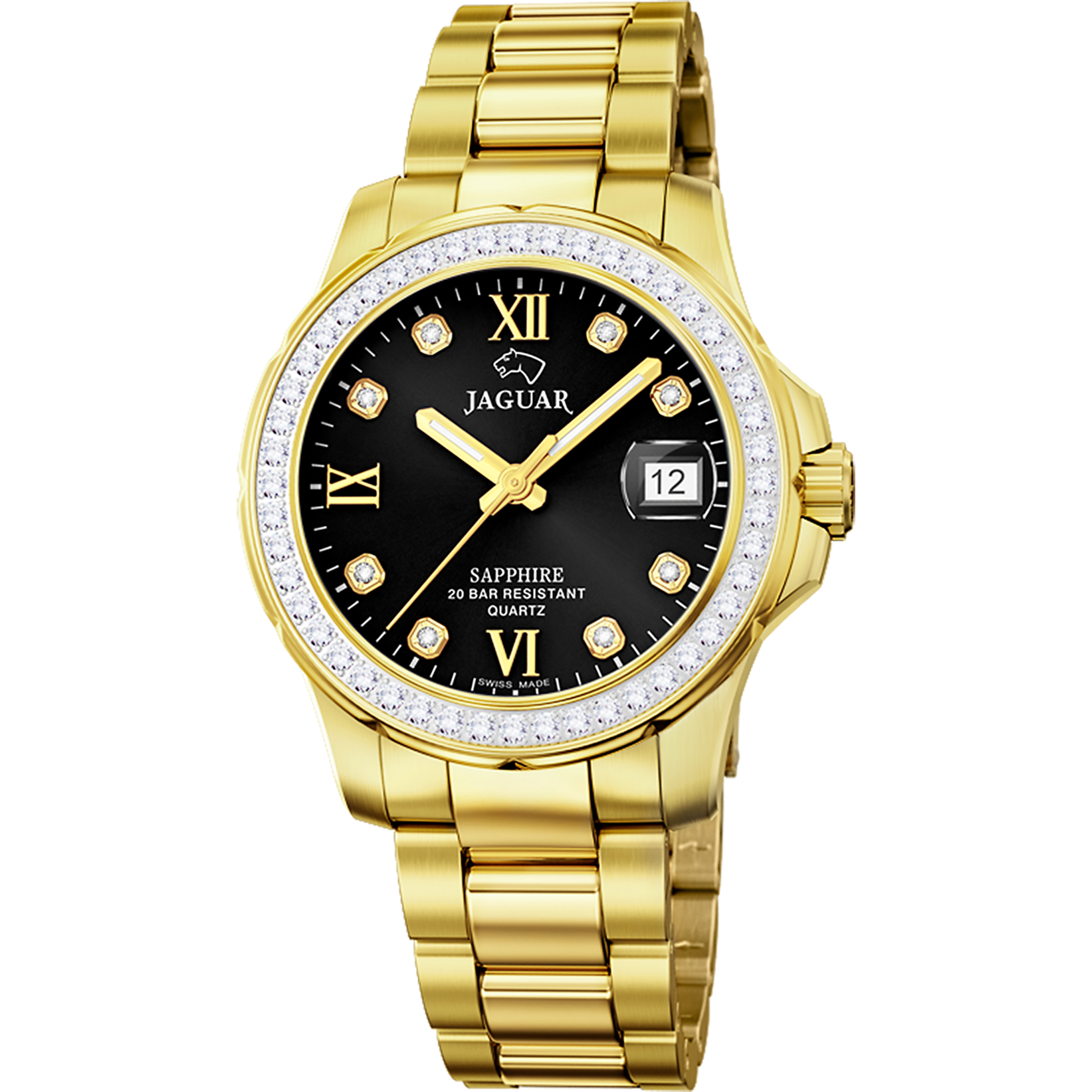 Relógio feminino jaguar executive dame de cor preta j895/4_PRODUCT