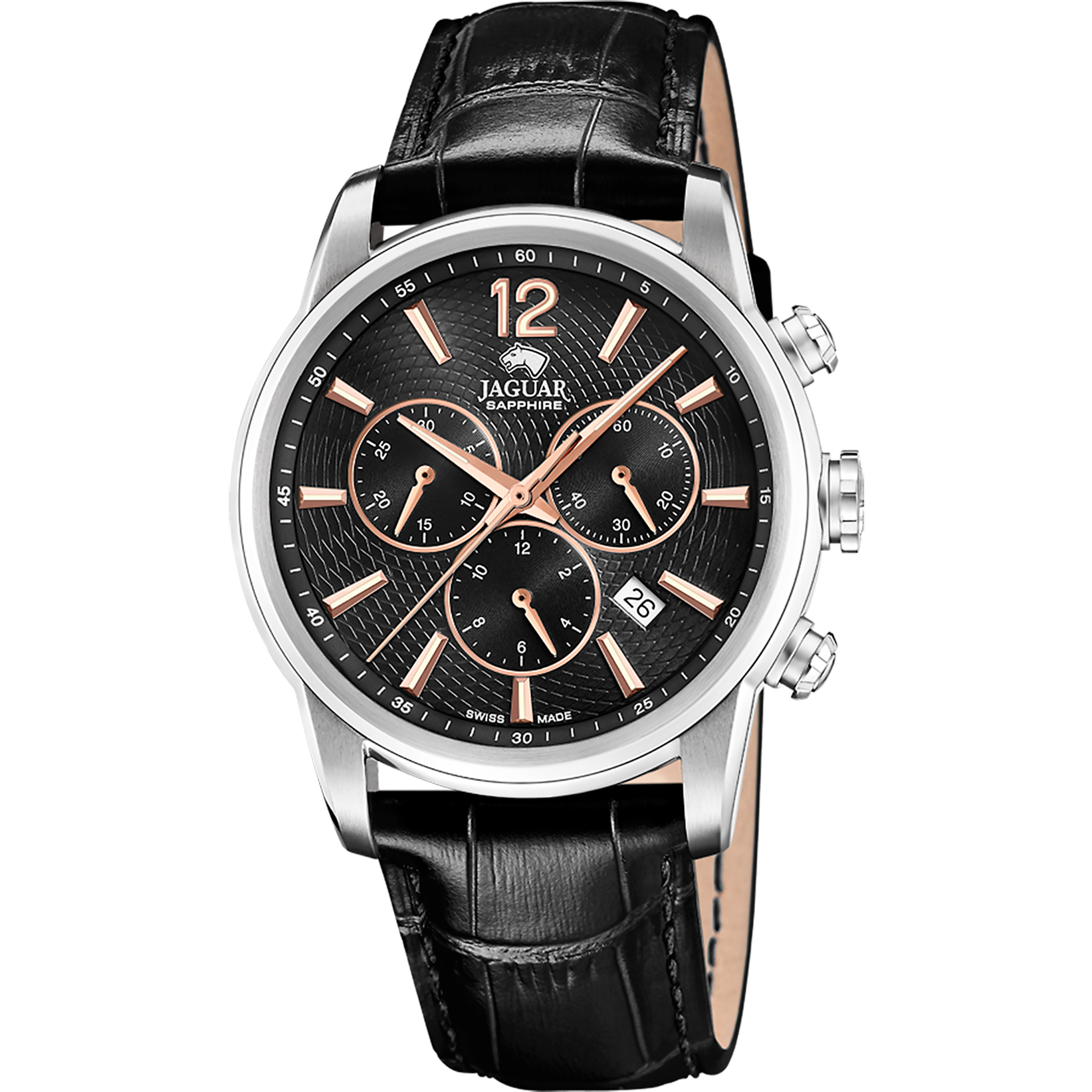Relógio masculino jaguar acamar chronographe de cor preta j968/6_PRODUCT