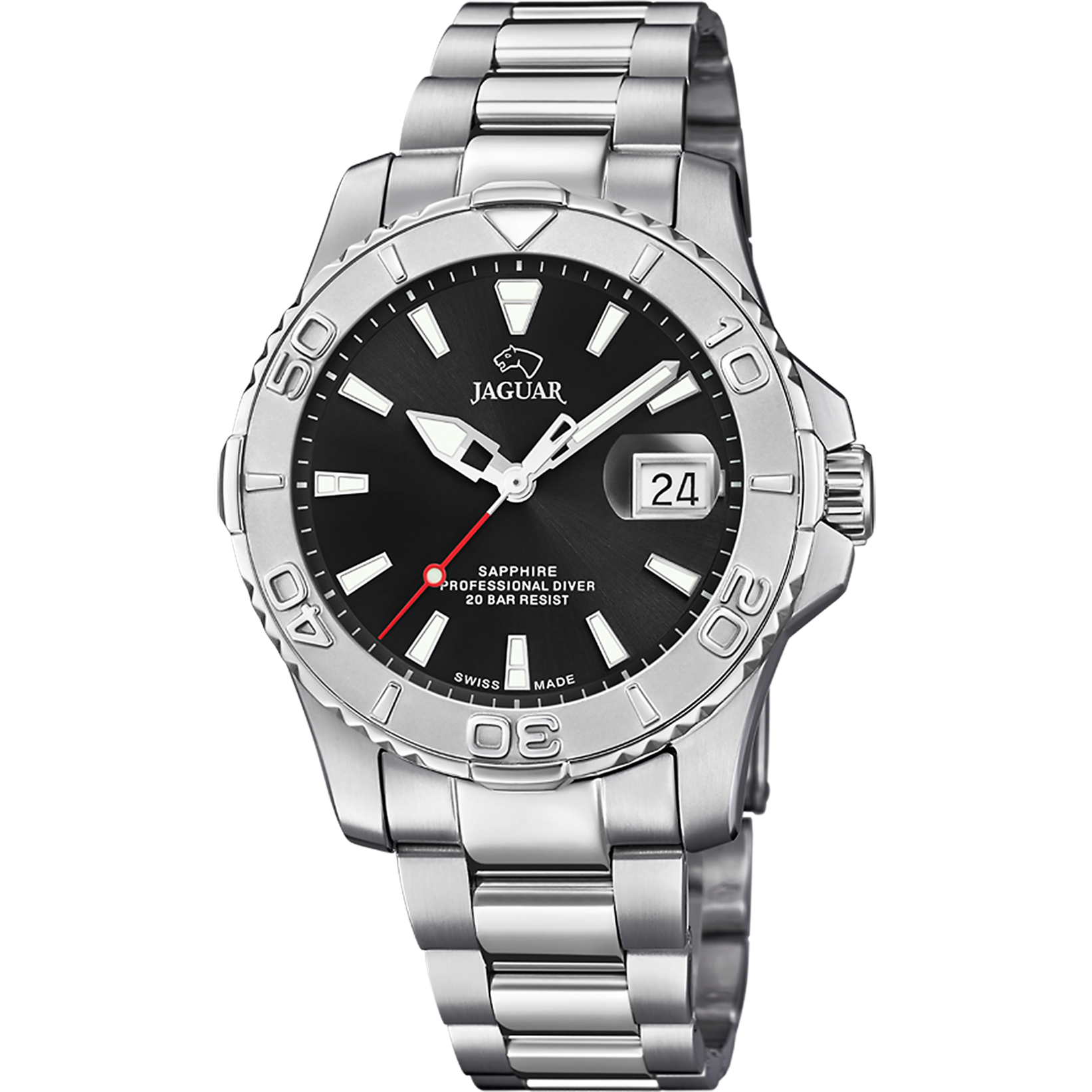 Relógio masculino jaguar couple diver de cor preta j969/4_PRODUCT