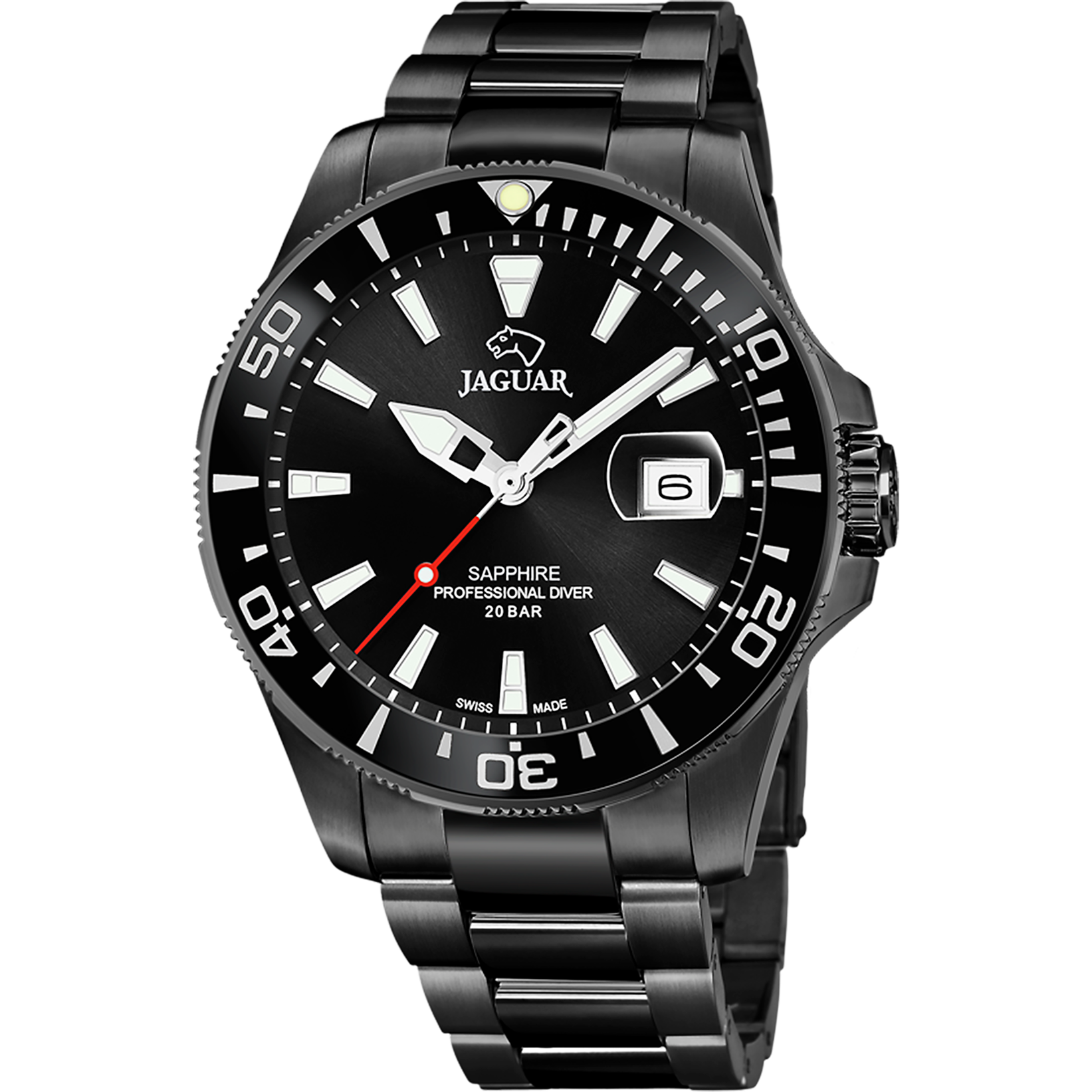 Relógio masculino jaguar pro diver de cor preta j989/1_PRODUCT