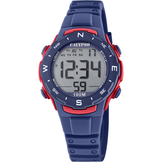 Relógio Calypso K5801/4 Digital Pulsera De Borracha, Infantil