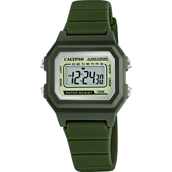 Relógio Calypso K5802/4 Digital Pulsera De Borracha, Kids