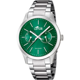 Relógio lotus 15954/e verde pulsera de aço, homem