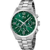 Relógio lotus minimalist 18152/f verde pulsera de 316l de aço inoxidável, homem