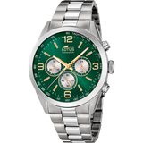 Relógio lotus minimalist 18152/h verde pulsera de 316l de aço inoxidável, homem