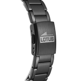 Relógio lotus 18162/2 preto pulsera de 316l de aço inoxidável, homem