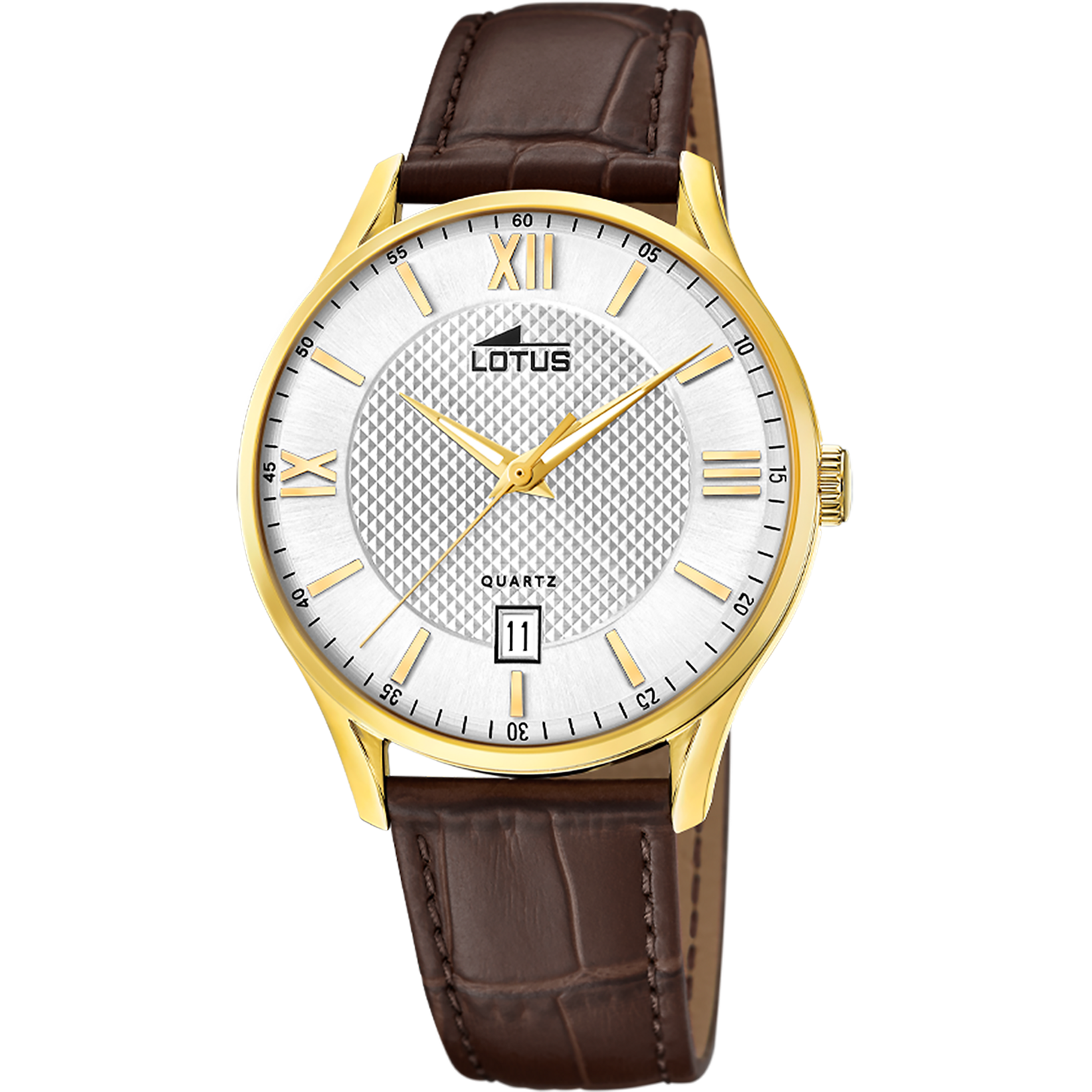 Relógio lotus mercancia nueva 18403/i branco pulsera de couro, homem_PRODUCT