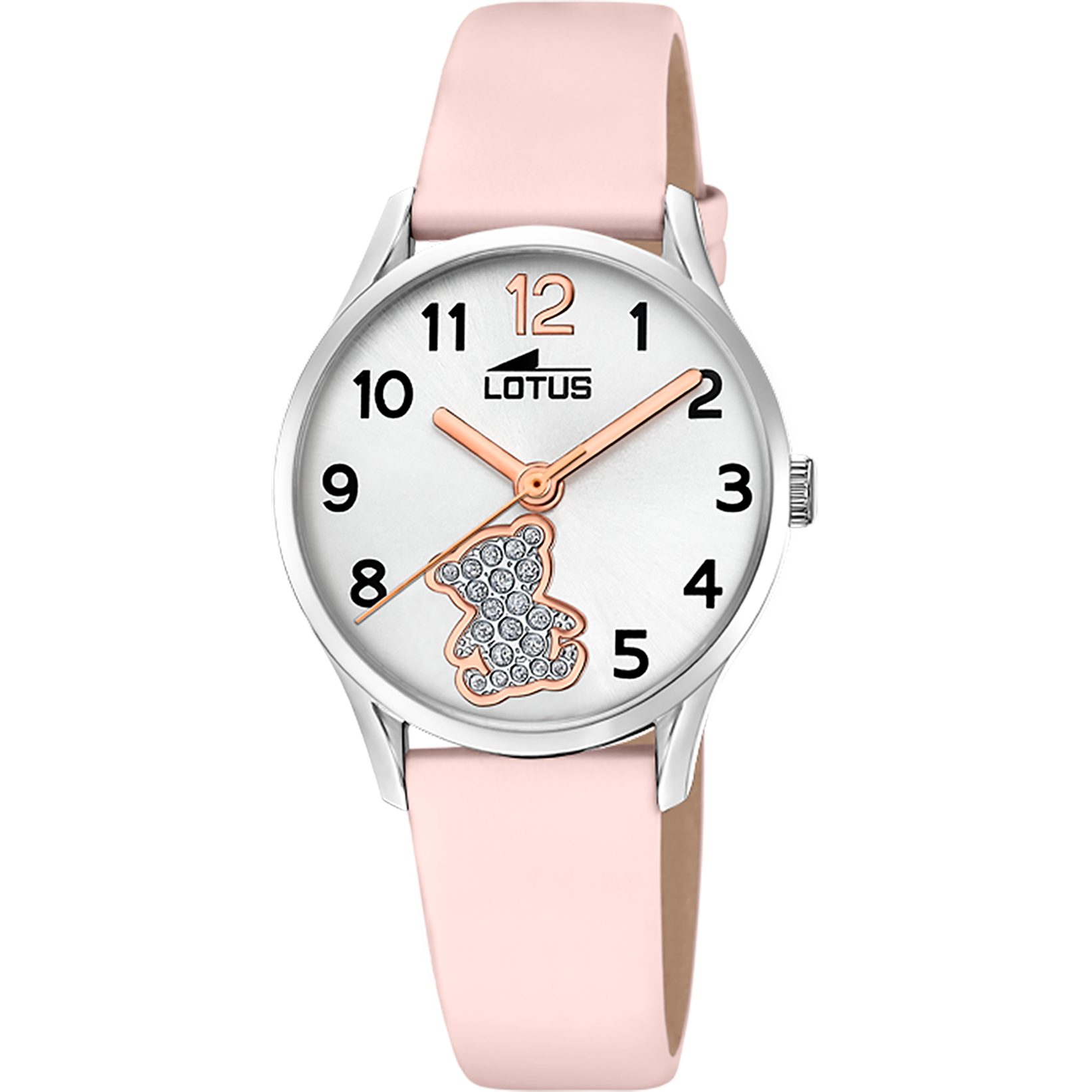 Relógio lotus junior collection 18406/f branco pulsera de couro, infantil_PRODUCT