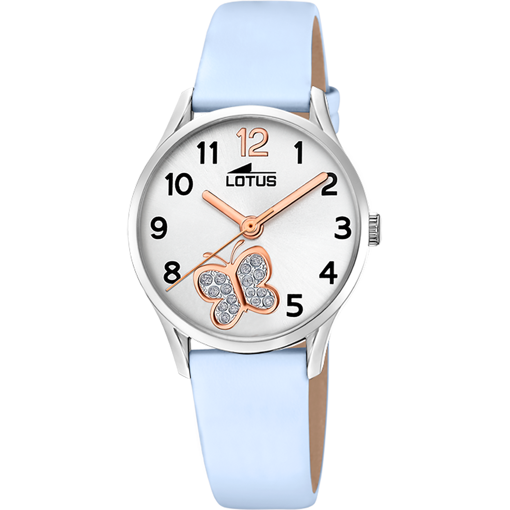 Relógio lotus junior collection 18406/g branco pulsera de couro, infantil_PRODUCT