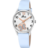 Relógio lotus junior collection 18406/g branco pulsera de couro, infantil_PRODUCT
