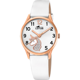 Relógio lotus junior collection 18407/k branco pulsera de couro, infantil_PRODUCT
