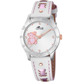Relógio lotus junior collection 18657/b prata pulsera de couro, infantil_PRODUCT
