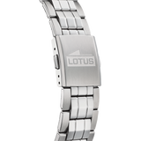 Relógio lotus classic steel 18670/1 branco pulsera de aço, homem