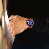 Relógio lotus chrono 18689/1 azul pulsera de couro, homem_LIFESTYLE