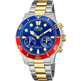 Relógio lotus 18801/3 azul pulsera de 316l de aço inoxidável, homem