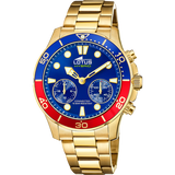 Relógio lotus 18802/3 azul pulsera de 316l de aço inoxidável, homem