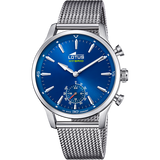 Relógio lotus 18803/2 azul pulsera de 316l de aço inoxidável, homem