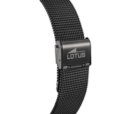 Relógio lotus 18804/1 preto pulsera de 316l de aço inoxidável, homem