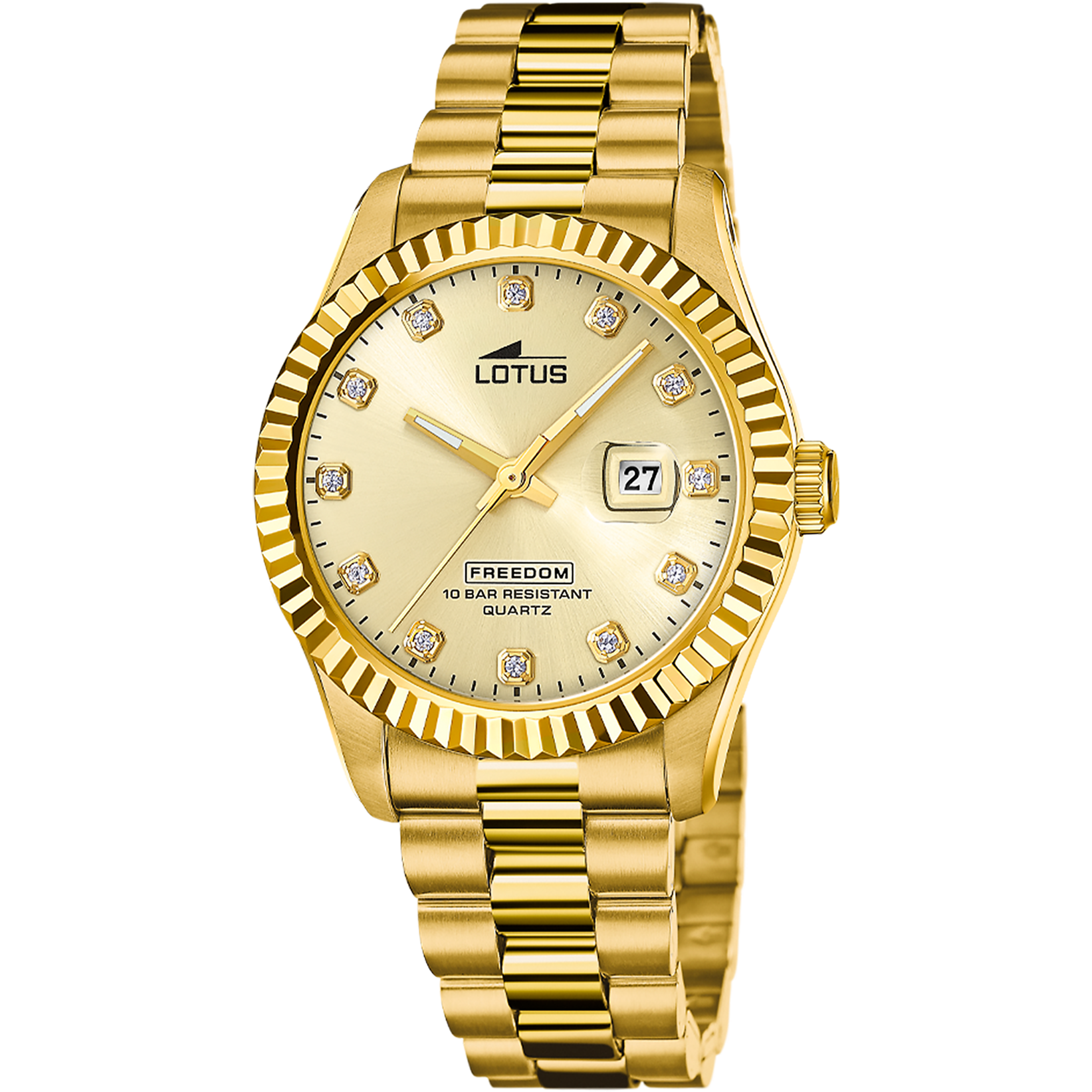 Relógio lotus 18857/c bege pulsera de 316l de aço inoxidável, homem_PRODUCT