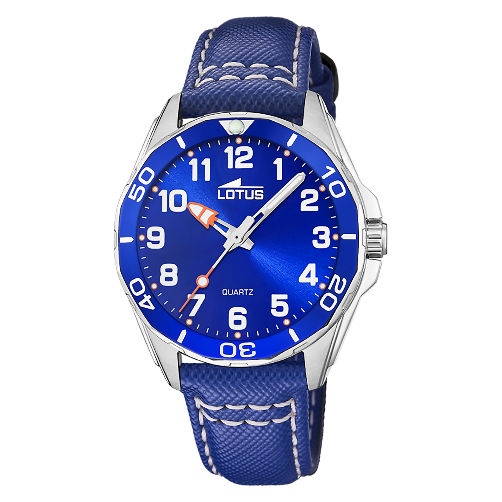 Relógio lotus junior collection 18861/1 azul pulsera de couro, infantil_PRODUCT