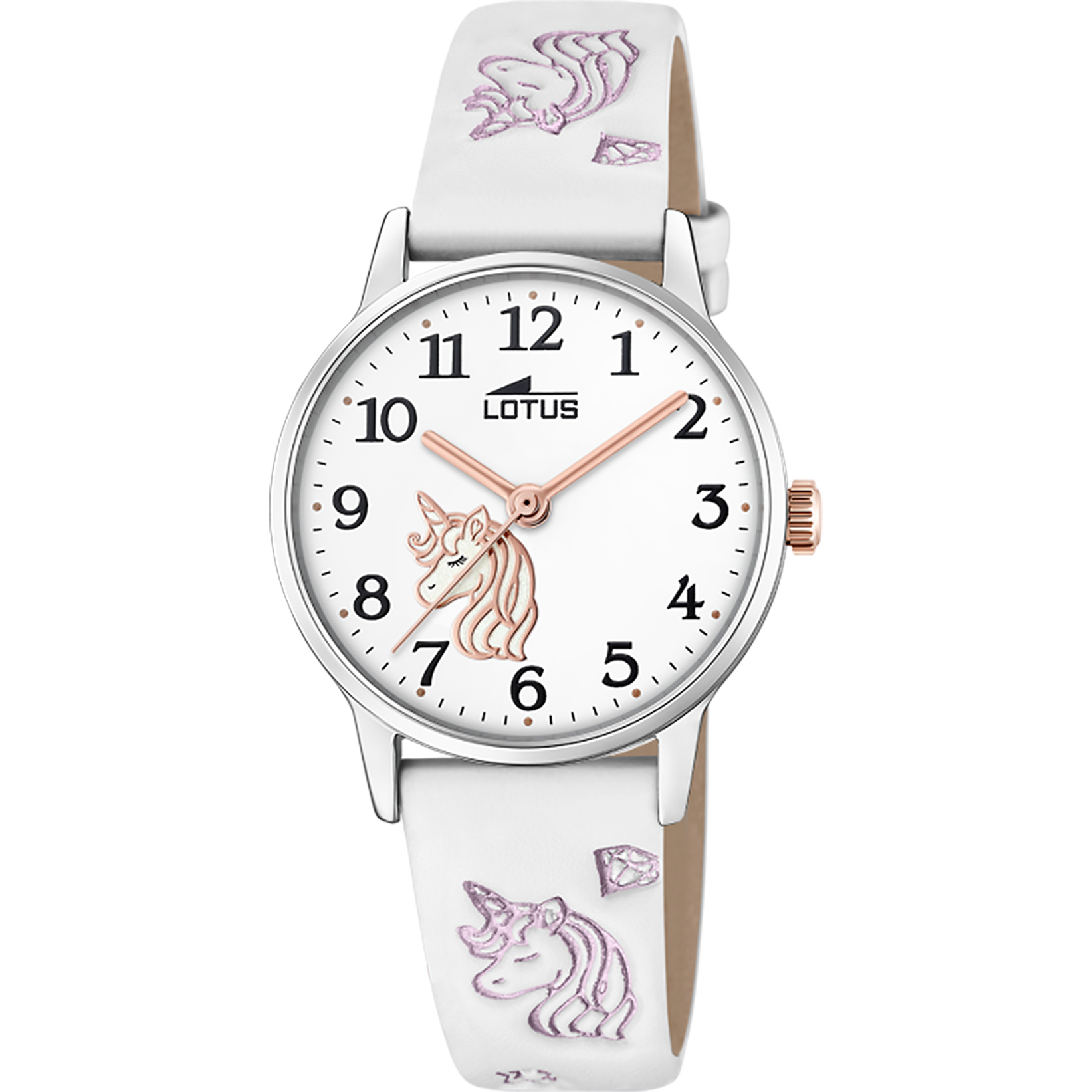 Relógio lotus junior collection 18865/1 branco pulsera de couro, infantil_PRODUCT