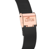 Relógio lotus 18880/1 bordeaux pulsera de 316l de aço inoxidável, mulher