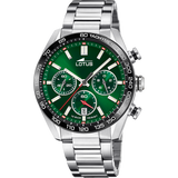 Relógio lotus 18916/5 verde pulsera de 316l de aço inoxidável, homem