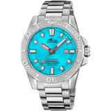 Relógio lotus 18926/2 azul pulsera de 316l de aço inoxidável, homem