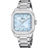 Relógio de mulher square series azul claro com bracelete em aço 18967/4_PRODUCT