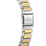 Relógio de mulher square series branco com bracelete em aço bicolor 18969/1_PRODUCT_BACK