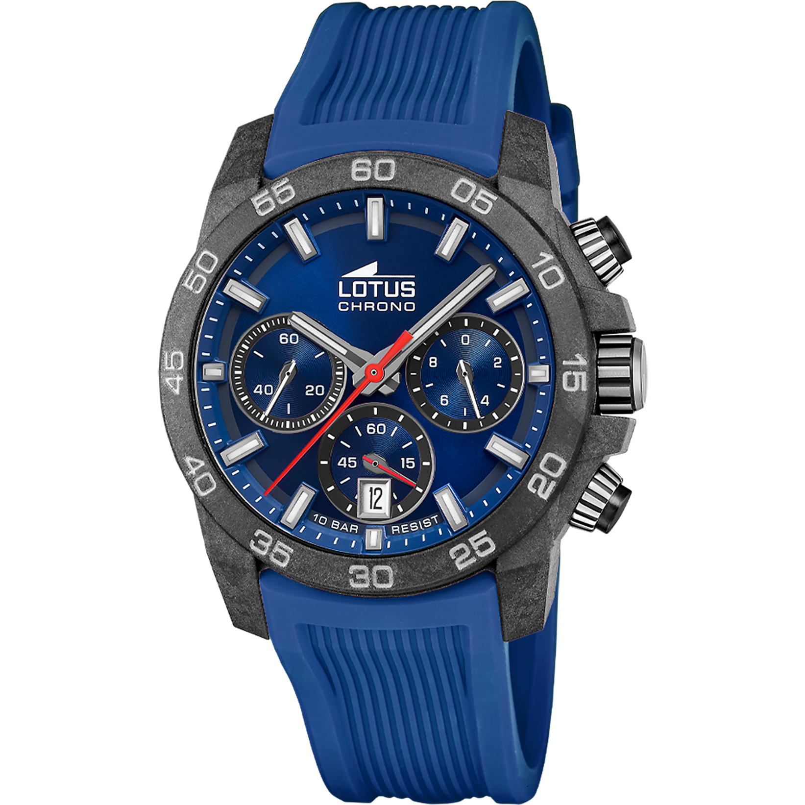 Relógio lotus chrono 18974/1 azul pulsera de borracha, homem_PRODUCT