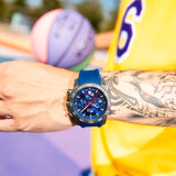 Relógio lotus chrono 18974/1 azul pulsera de borracha, homem_LIFESTYLE