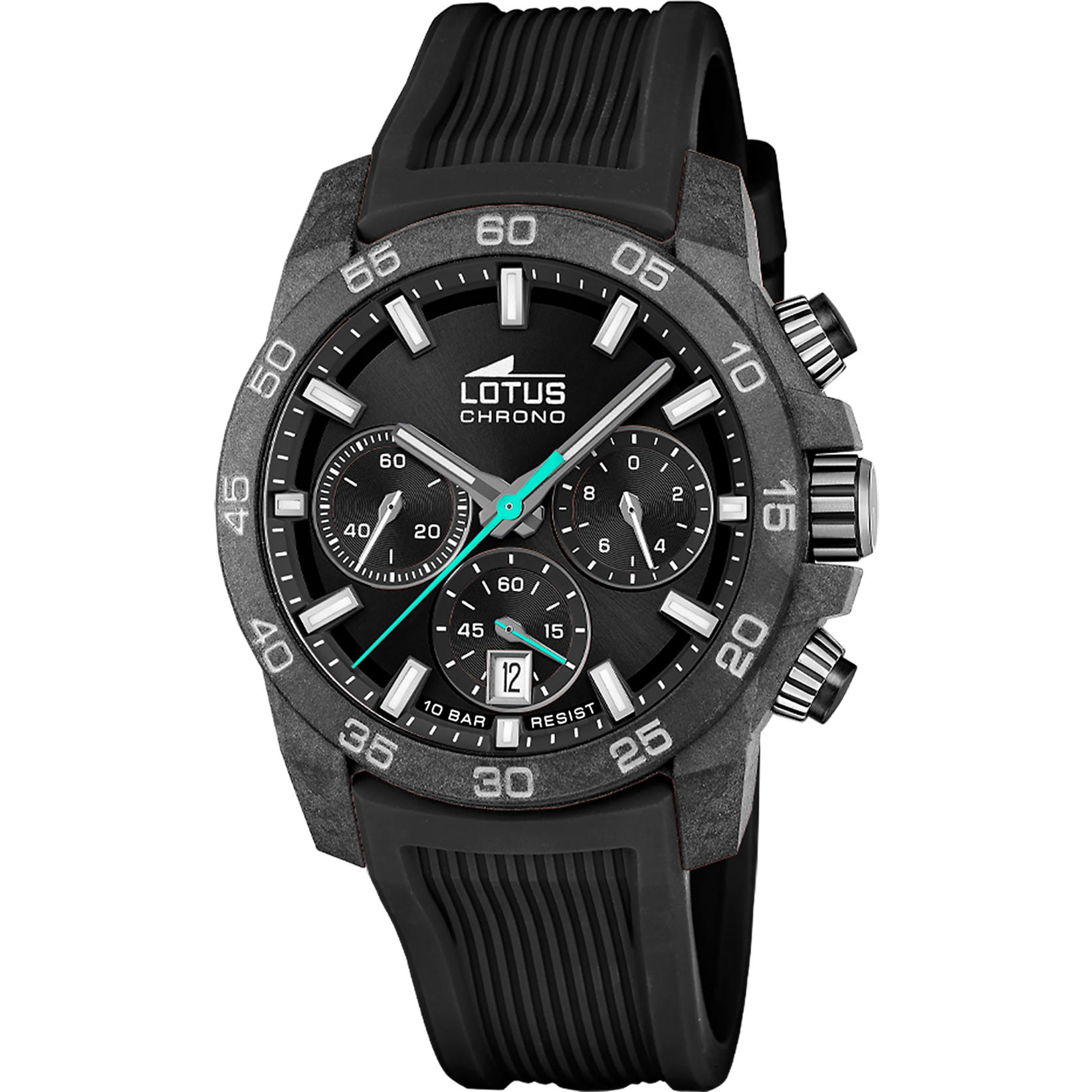 Relógio lotus chrono 18974/3 preto pulsera de borracha, homem_PRODUCT