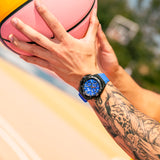Relógio lotus chrono 18975/1 azul pulsera de borracha, homem_LIFESTYLE