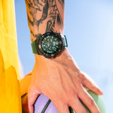 Relógio lotus chrono 18975/2 verde pulsera de borracha, homem_LIFESTYLE